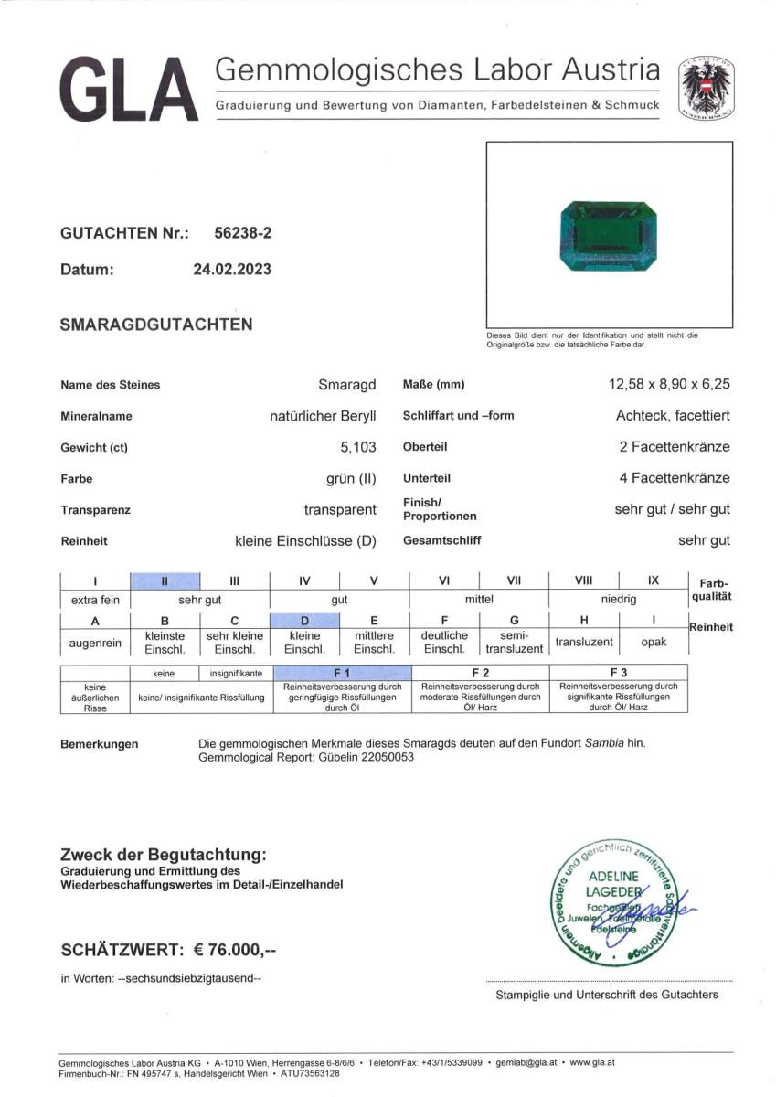 SMARAGD 5,103 ct